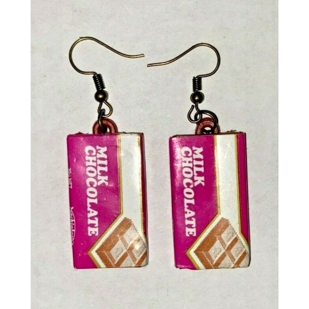 New from Vintage Mini Mackintosh's Milk Chocolate Food Charms Costume Jewelry C2